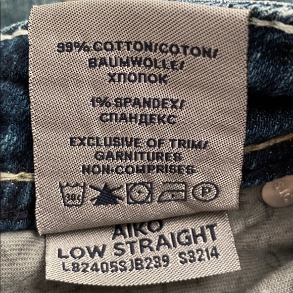 Silver Jeans Aiko Low Straight blue jeans 30 - Picture 8 of 14